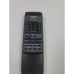 Sanyo VCR Remote Control VWM-330 Black Tested Genuine Factory Original